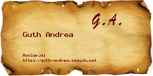 Guth Andrea névjegykártya