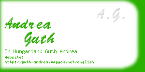 andrea guth business card